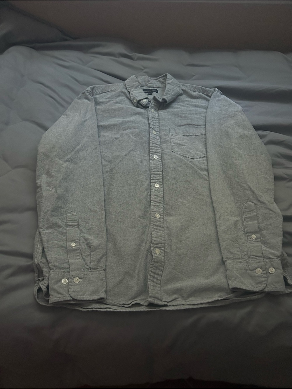 Brooks Brothers Men's Button-Up Shirt in Light Gray